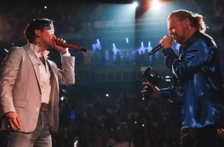 Christian Nodal sorprende en concierto de Maná en Madrid