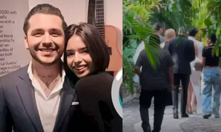 Difunden video de la supuesta boda de Ángela Aguilar y Christian Nodal