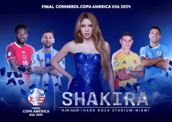 Histórico: Shakira actuará en la final de la Copa América en Miami