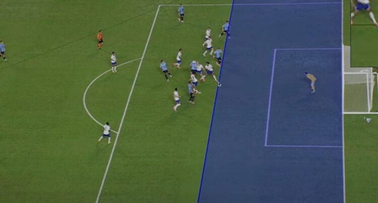 Gol de Uruguay a Estados Unidos desata controversia por trazado de líneas del VAR