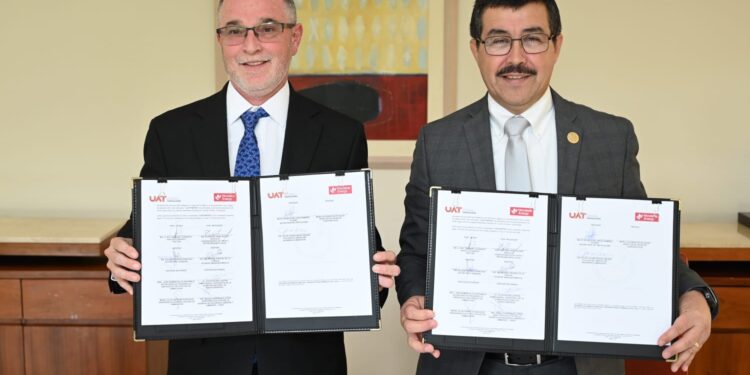UAT y Woodside Petróleo México celebran convenio de colaboración académica y científica