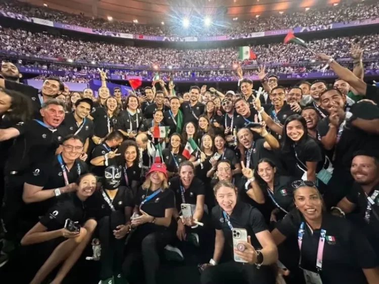 La fiesta de los mexicanos en la ceremonia de clausura en los Juegos de París