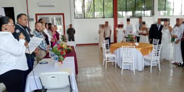 Se realizan ocho enlaces en penal de Matamoros en Campaña de Matrimonios Colectivos
