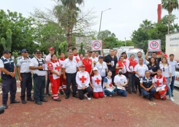 Participa Cruz Roja en campaña de tránsito dirigida a motociclistas de Cd. Victoria