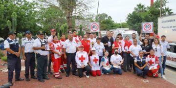 Participa Cruz Roja en campaña de tránsito dirigida a motociclistas de Cd. Victoria