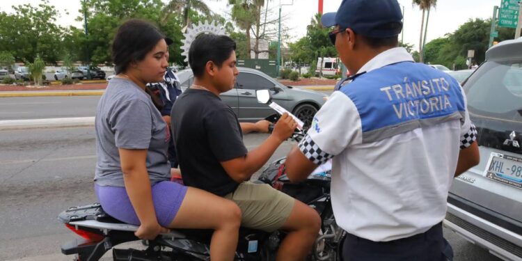 Participa Cruz Roja en campaña de tránsito dirigida a motociclistas de Cd. Victoria