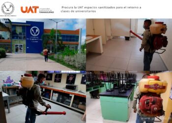 Procura la UAT espacios sanitizados para el retorno a clases de universitarios