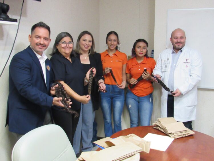 Estudiantes de la UAT refuerzan campaña para elaborar pelucas oncológicas