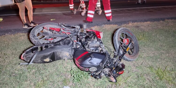 Familia herida en choque de motos en la carretera Cd. Victoria-Soto la Marina