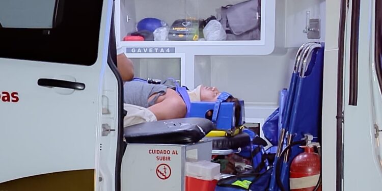 Familia herida en choque de motos en la carretera Cd. Victoria-Soto la Marina