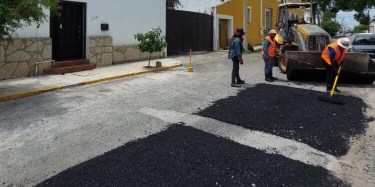 Restauran más 3 mil 950 metros cuadrados de pavimento en calles de Cd. Victoria