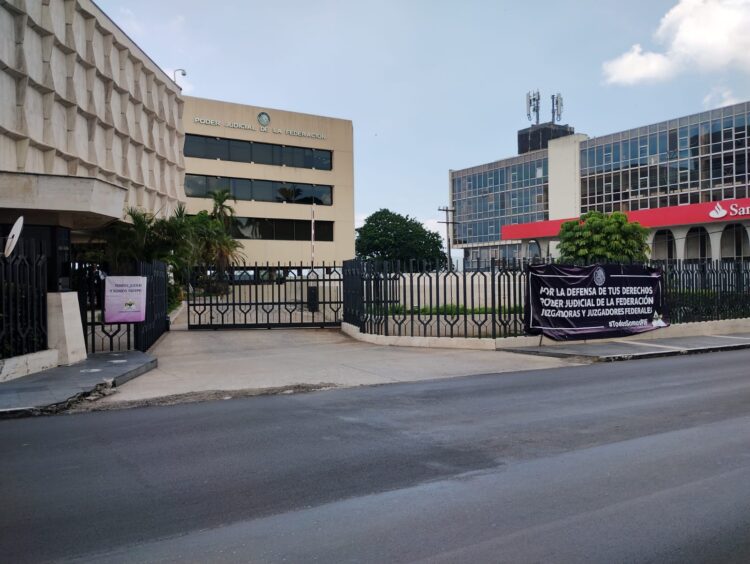 Trabajadores del Poder Judicial del sur de Tamaulipas se adhieren al paro nacional laboral