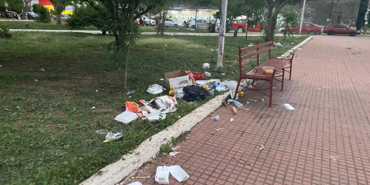 Dejan empleados del IMSS un muladar en calles aledañas a sede sindical de Cd. Victoria