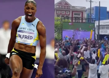 Santa Lucía se conmociona al vivir histórico oro de Julien Alfred