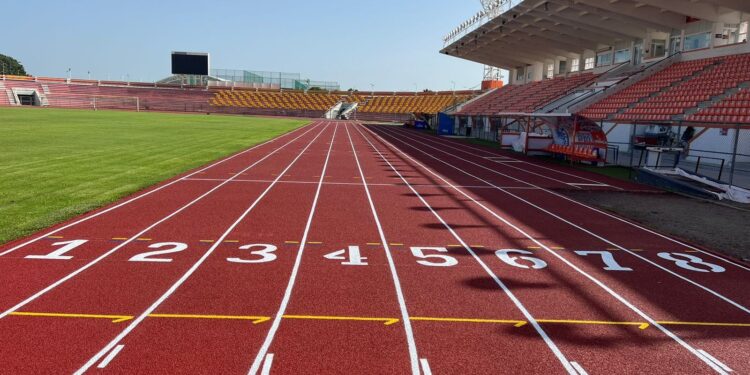 Concluyen reposición de pista de tartán del estadio Marte R. Gómez de Cd. Victoria