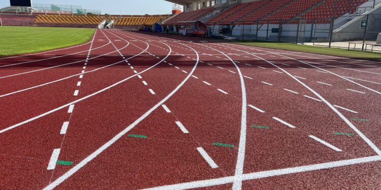 Concluyen reposición de pista de tartán del estadio Marte R. Gómez de Cd. Victoria