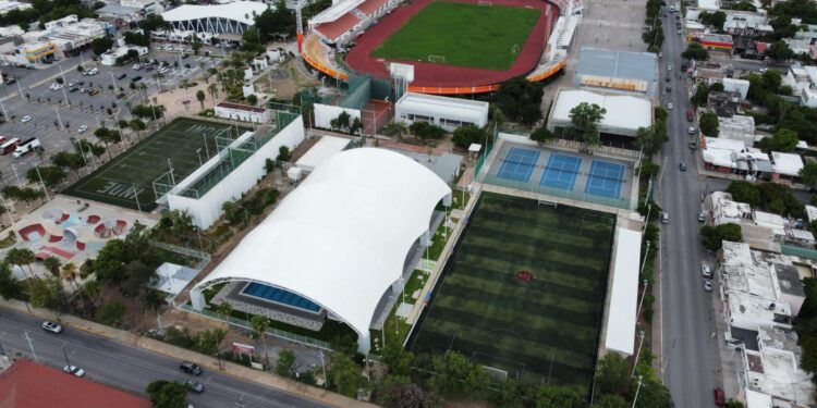 Concluyen reposición de pista de tartán del estadio Marte R. Gómez de Cd. Victoria
