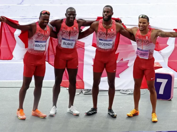 Canadá gana el oro en relevos 4x100m; EU sin Lyles descalificados