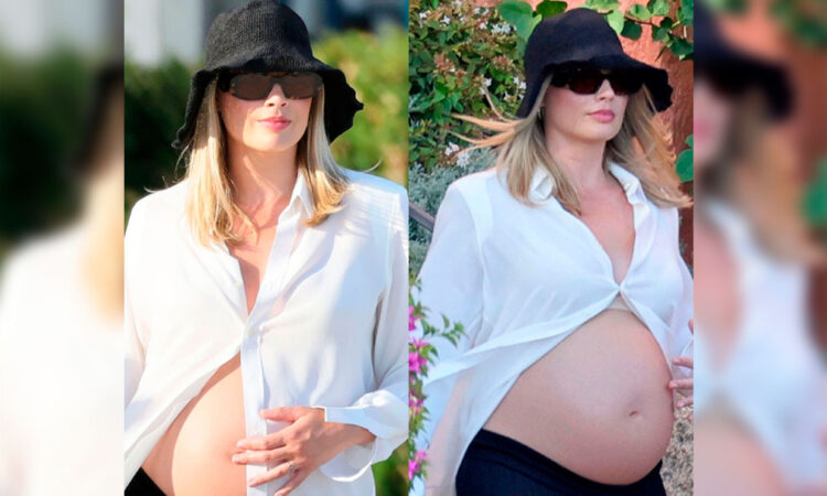 Margot Robbie presume su embarazo en Italia junto a Tom Ackerley
