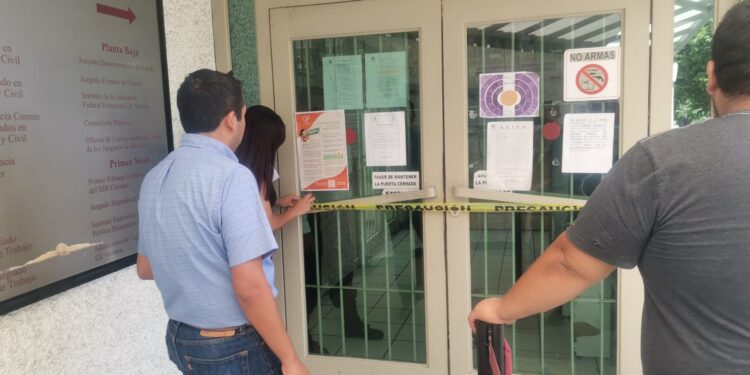 Paran labores en Poder Judicial