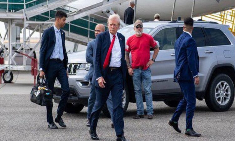 Aterrizaje de emergencia para avión de Donald Trump debido a falla mecánica