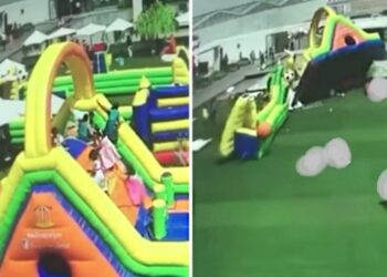 Castillo inflable se eleva en Maryland; fallece menor