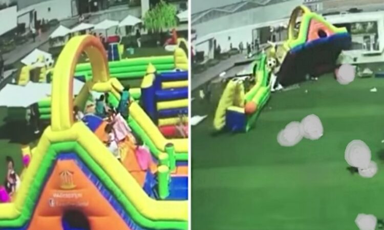 Castillo inflable se eleva en Maryland; fallece menor