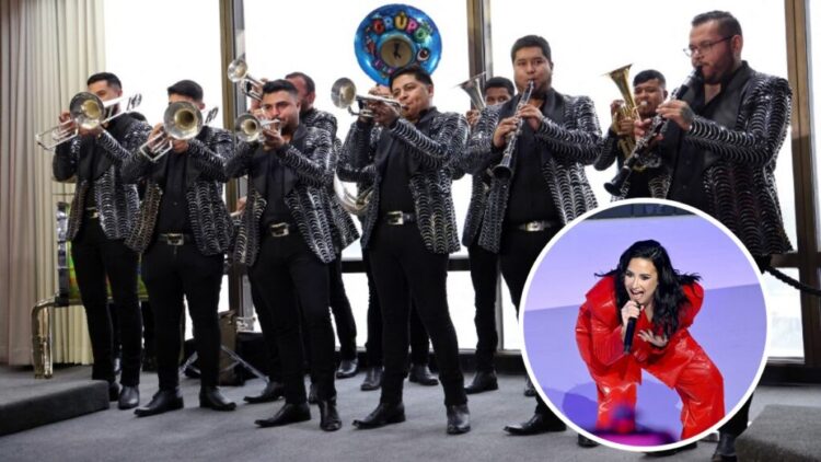 Grupo Firme y Demi Lovato tocan su nuevo tema “Chula” por primera vez