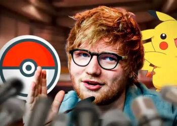 Ed Sheeran sorprende jugando Pokémon en estadio