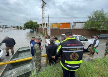 Supervisan Estado y Municipio afectaciones por “Francine” en Matamoros, Tamaulipas