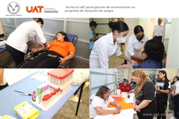 Activa la UAT la participación de universitarios en su programa de donación de sangre