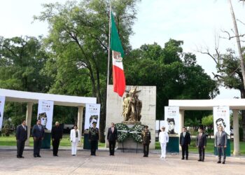 Preside Américo Villarreal ceremonia del 177 aniversario de la gesta de los Niños Héroes en Cd. Victoria