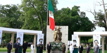 Preside Américo Villarreal ceremonia del 177 aniversario de la gesta de los Niños Héroes en Cd. Victoria