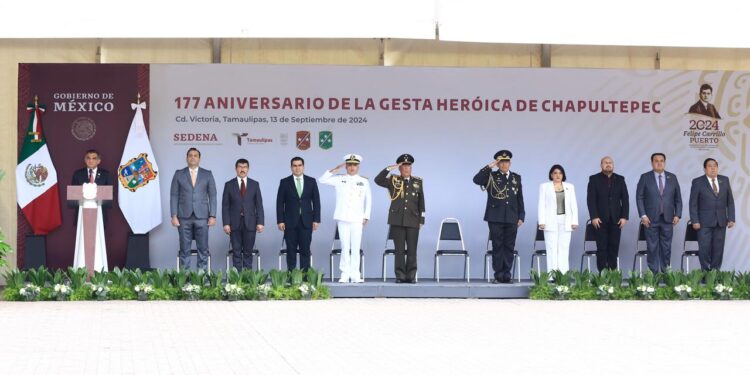 Preside Américo Villarreal ceremonia del 177 aniversario de la gesta de los Niños Héroes en Cd. Victoria