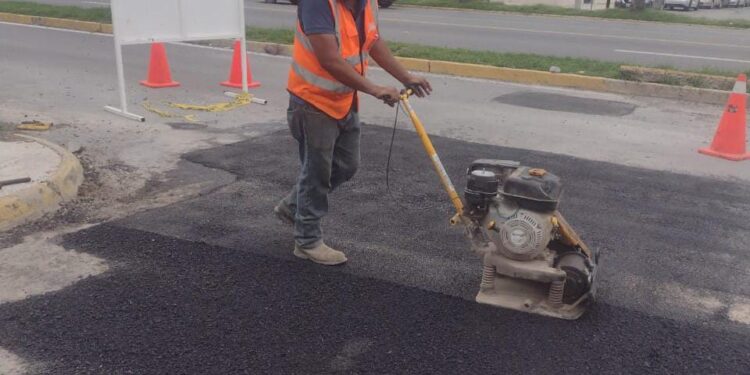 Rehabilita Gobierno de Victoria accesos y calles dañadas por recientes lluvias.