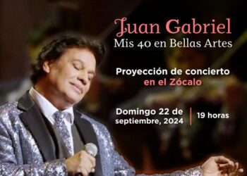 Concierto ‘Mis 40 en Bellas Artes’ de Juan Gabriel se proyectará en el Zócalo
