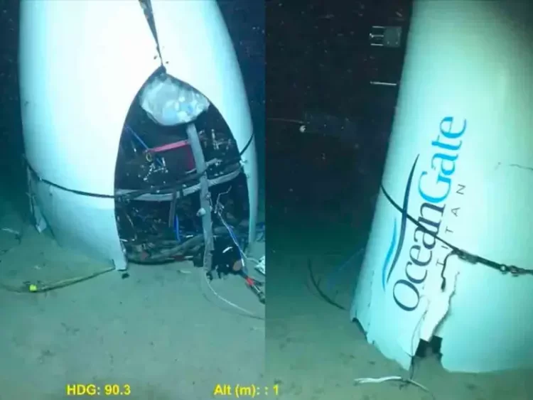 Revelan nuevas imágenes de la tumba del submarino Titán en las profundidades marinas