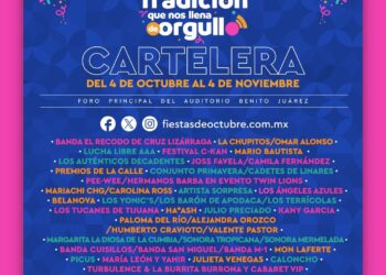 Revelan cartelera de artistas del Foro Principal de las Fiestas de Octubre 2024 en Guadalajara