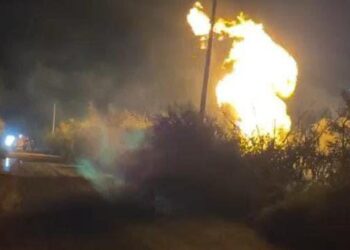 Confirma Vocería de Seguridad del Gobierno de Tamaulipas explosión en ducto de PEMEX en Altamira