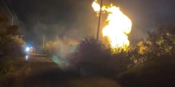 Confirma Vocería de Seguridad del Gobierno de Tamaulipas explosión en ducto de PEMEX en Altamira