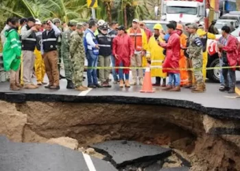 Lluvias de ‘John’ dejan socavones, inundaciones, árboles y postes caídos en Acapulco
