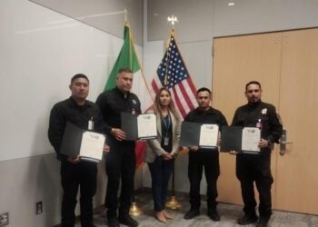 Consulado de EE.UU. en Matamoros entrega reconocimiento a la Guardia Estatal