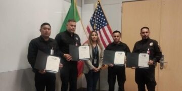 Consulado de EE.UU. en Matamoros entrega reconocimiento a la Guardia Estatal
