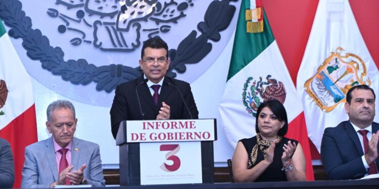 Rinde tercer informe alcalde de Victoria Eduardo Gattás; agradece respaldo de Américo Villarreal