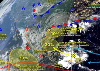 Se prevén lluvias en gran parte del país y el primer frente frío en zona norte