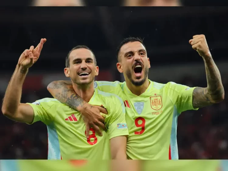 España golea 4-1 a Suiza pese a jugar con uno menos