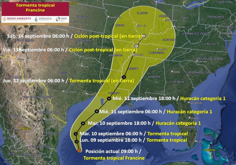 ‘Francine’ trae lluvias extraordinarias a norte de Tamaulipas; tocará tierra en Luisiana como huracán I