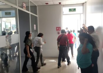 Realizan simulacro de emergencia en la Torre Bicentenario de Cd. Victoria