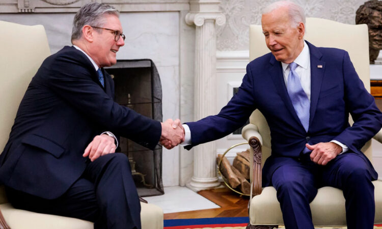 Reunión entre Starmer y Biden se centrará en crisis globales