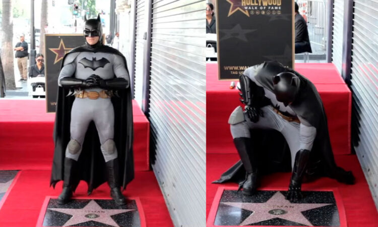Batman recibe su estrella en el Paseo de la Fama de Hollywood